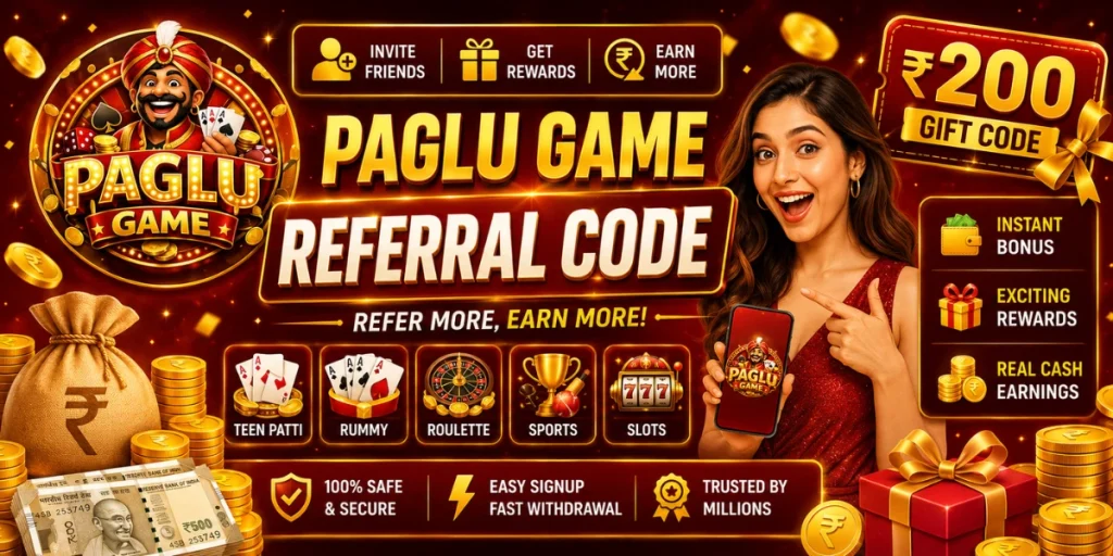 Paglu Game Referral Code